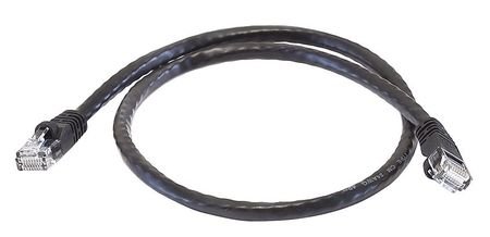 Cable Ethernet Cat 6 Negro 0.61 m miniatura 1