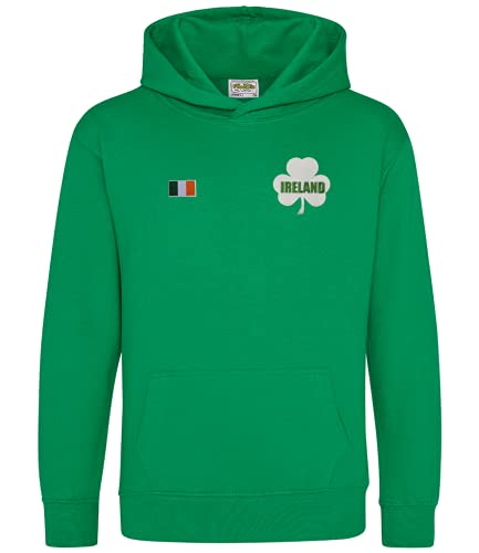Super Lemon Ireland Rugby Hoodie for Kids - Retro Vintage Green Unisex Design for Boys & Girls | Perfect for Irish Rugby Fans | Ideal for 6 Nations & World Cup (3-4)