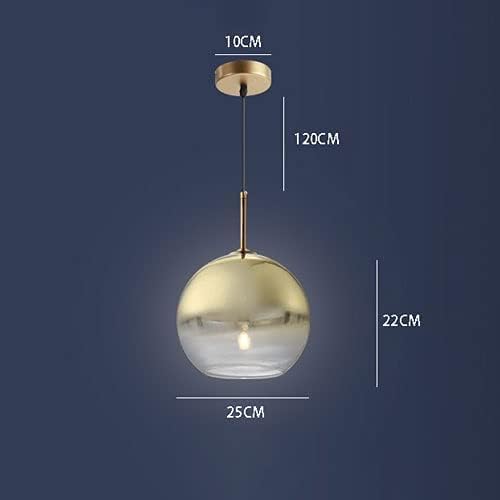 Lampe suspendue en verre dégradé pour illuminer votre table - 2