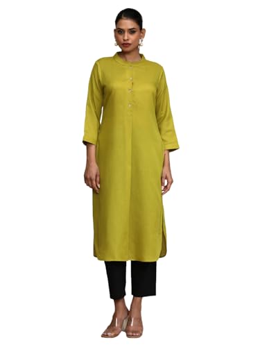 Kurta brodé en forme de cœur vert Varanga respirant taille L
