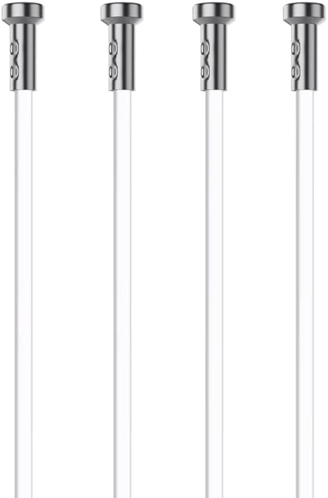 Four T-end Stainless Steel/Nylon Cables for Picture Hanging Systems (Nylon, 59in)