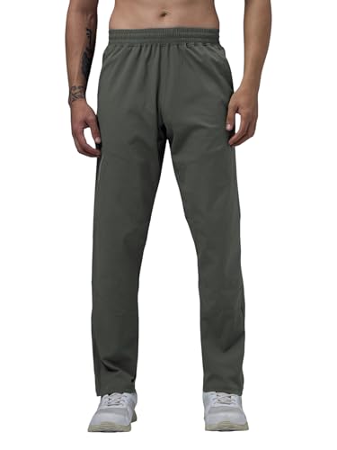 Image of TECHNOSPORT Men's Regular Fit Track Pant with SPF50+, Quick Dry Properties for Running, Gym, Sports and Regular Use