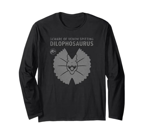 T-shirt Dilophosaurus Jurassic World à manches longues vêtement de science-fiction