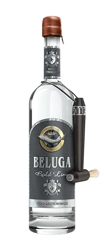 Beluga Gold Line Vodka Montenegro 40% Vol. 0,7l in Giftbox in Lederoptik with Pinsel