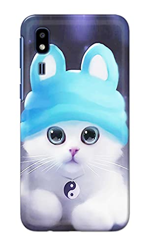 Image of Chinese Cutie Kitten Cat Big Eyes Lovely Girl Ears Hard Back Case Cover for Samsung Galaxy A2 Core, SM-A260F / DS, SM-A260G / DS Back Cover -(J5) VNS2221