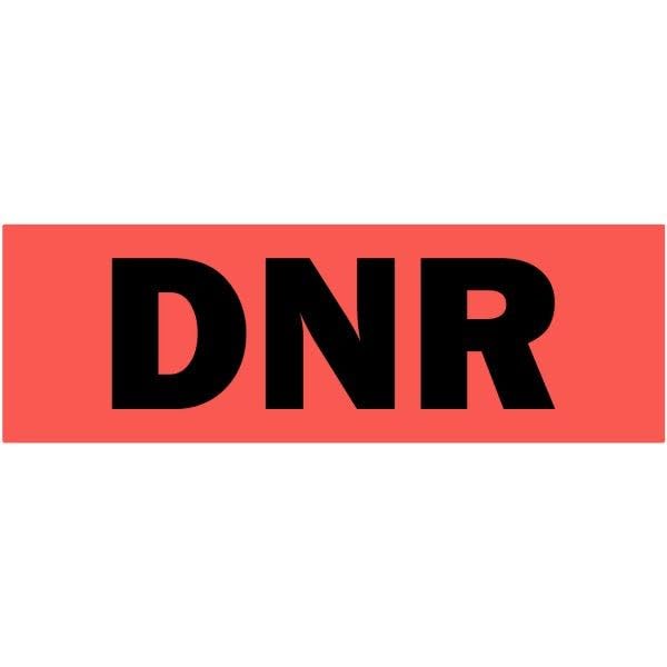 LabelValue.com | DNR Medical Label Red 2