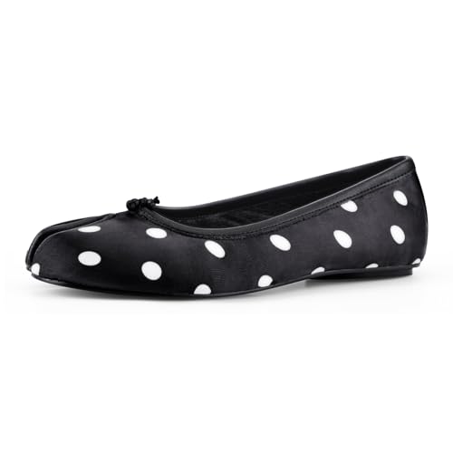 Image of Tabi Shoes Women Split Toe Shoes Wide Width Ballet Flats Comfort Casual Work Shoes for Women Office