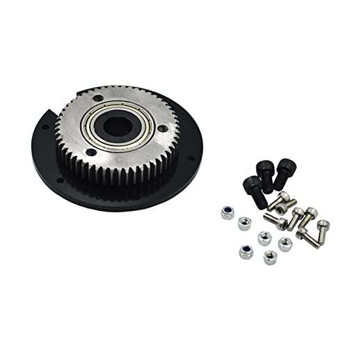 FMingNian 1 Stück DIY. Upgrade-Rotationsgetriebeplatte mit Ritzel for Huina 1592 1550 RC Crawler Auto 1. 5CH 1/14 RC. Metallbagger-Metall-Drehplatte (Größe : 75 * 17mm) Cover
