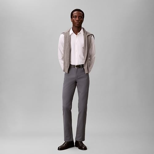 Image of Calvin Klein Men's Move 365 Stretch Slim Fit Wrinkle Resistant Tech Woven Pant