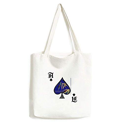 Schmidt Spiele 40893 Heuschrecken Poker, DREI Magier Kartenspiel, bunt 2 Malerei Japanisches Blatt Insekt Handtasche Craft Poker Spaten waschbare Tasche