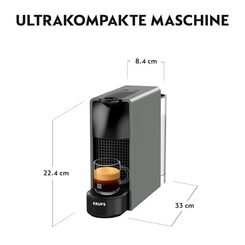 Nespresso KRUPS Essenza Mini Grau Original Kapselmaschine XN110B – Ansicht 4