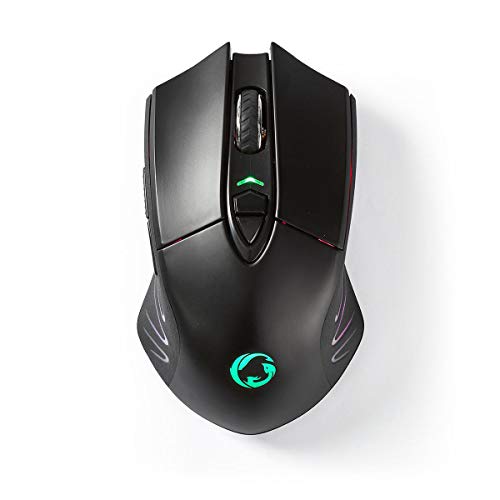 NEDIS Gaming Mouse | Wired & Wireless | DPI: 500 / 1000 / 2000 / 3000 / 5000 / 10000 DPI | Ja | Anzahl Knöpfe: 7 | Ja | Rechtshändig | 1.50 m | RGB Cover