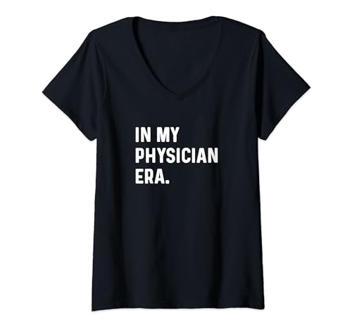 Mujer En la era de mi médico - Médico Enfermera Cirujano Salud ER Camiseta Cuello V