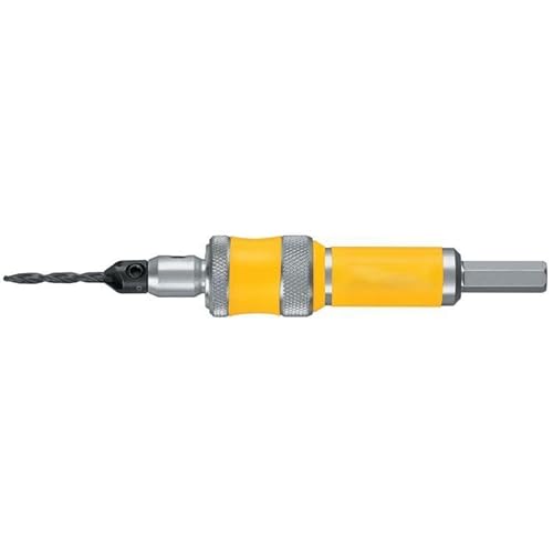 Tolxh #DW2701#8 Split Point Bit Holder, 5/16in Drill Flip Drive Complete Unit 2 in 1 Countersink Wood Drill Bit 8MM Replacement Part New for DeWalt