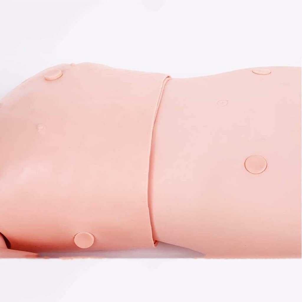 Nursing Skills Training Manikin - Life-Size Full Body with 3 Injection Modules, Patient Gown, and Urinary Catheter for Medical Training and Simulation