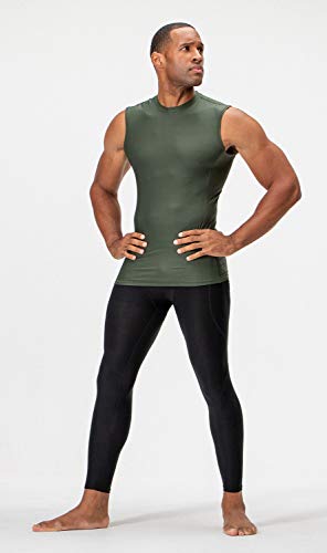 Image of DEVOPS 3 Pack Men's Athletic Compression Shirts Sleeveless