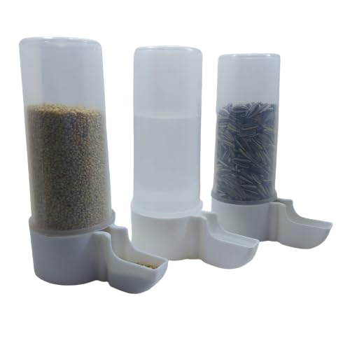 Imported Cage Feeder Gulfi Cup Bird Water & Food Hanging Plastic Feeder Suitable for Small Cage Birds Like Love Birds, Finches, Cockatiel (200ML)(Pack of 3)(white color) (WHITE, CHECKERED) (B0CFGZZDBH) Amazon Price History, Amazon Price Tracker