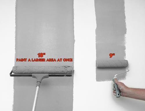 ROLLINGDOG 18 Inch Paint Roller - 18" Paint Roller Kit,Paint Tray Kit with 2pcs Tray Liners - Image 3