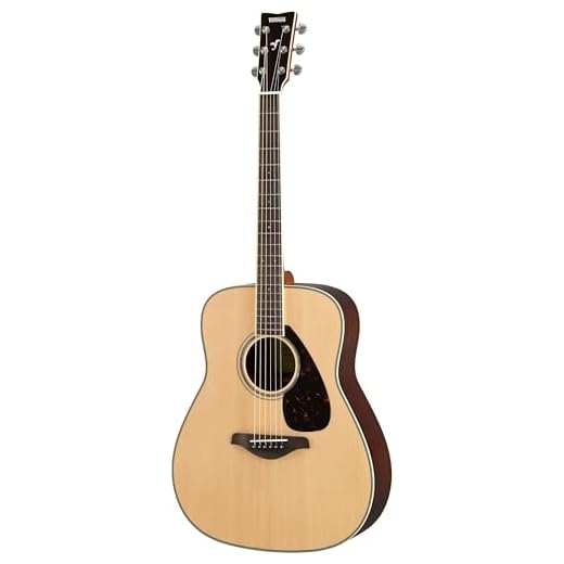 Yamaha FG840 Solid Top Acoustic Guitar, Flamed Maple