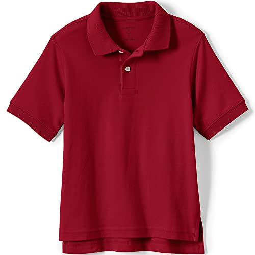 Image of Lands' End School Uniform Kids Short Sleeve Interlock Polo Shirt