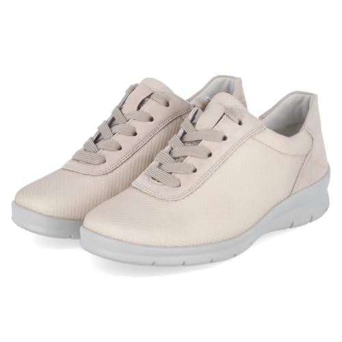 Chaussures à lacets Semler X2055450/032 pour femme en cuir beige taille 34.5
