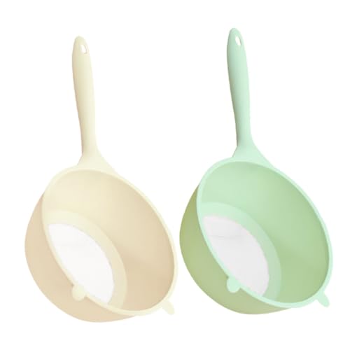 Colador para lavar arroz y frutas de plástico, 2 piezas