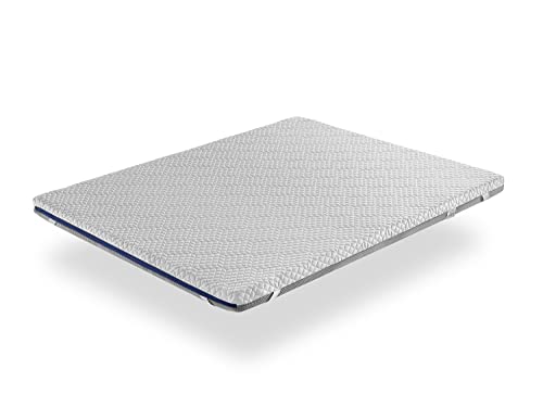 Topper 150X190 Jeno, Hohe 8 cm, viskoelastisch, Abnehmbar und adaptiv. Mittlere Hartegrad H2 Cover