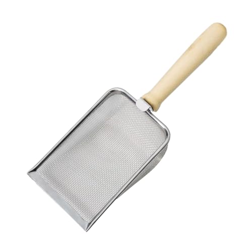 Bothyi Colheres de areia para gatos, peneira de areia, colheres de areia para limpeza profunda, caix