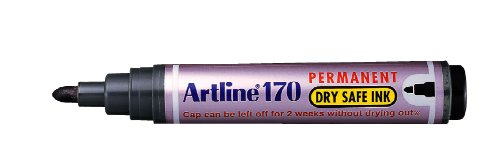 Marqueurs permanents pointe ogive Artline 170 feutre noir ecriture durable