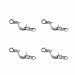 SYGY 4 Pcs Magnetic Clasps for Jewelry (Silver)