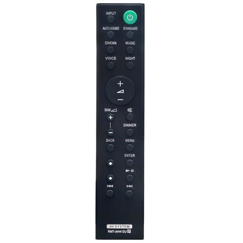 Controle remoto de substituição RMT-AH412U Comandante compatível com Sony Home Theater Soundbar System HT-S40R HT-S700RF HT-S20R HT-S500RF