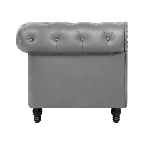Naomi Home Emery Loveseat Gray/PU