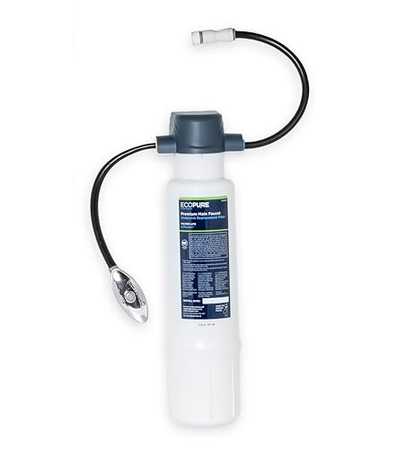 Système de filtration d'eau EcoPure EPWPFF sous l'évier, blanc