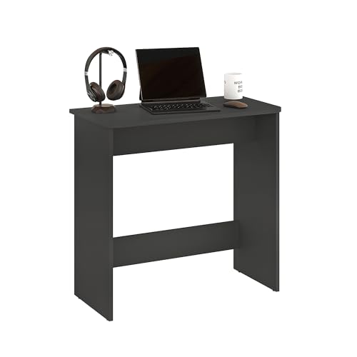 KOMTO Kleiner Schreibtisch Anthrazit – Computertisch, PC Tisch...