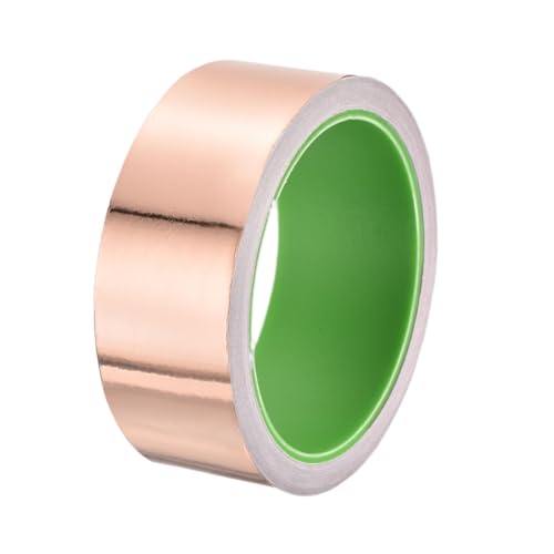 Image of PATIKIL Copper Foil Tape 1.57 inch x 33 Feet 0.05mm Thick Double Sided Conductive Adhesive EMI Shielding for Electronics, Circuits, Grounding