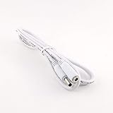 Connectors 10pcs DC Power 3.5mm x 1.35mm Female to Male Camera Extension Adapter Cable 5ft/3ft/10ft/5m White - (Cable Length: 3ft, Color: White)
