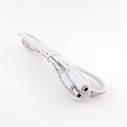Connectors 10pcs DC Power 3.5mm x 1.35mm Female to Male Camera Extension Adapter Cable 5ft/3ft/10ft/5m White - (Cable Length: 3ft, Color: White)