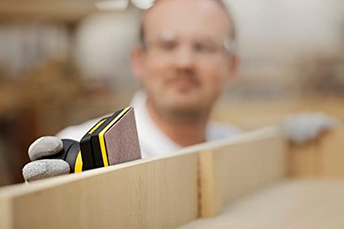 Mirka Abranet net sandpaper strips 81x133 mm Hook & loop/Grit P120 / 50 pcs/for sanding wood, walls, metal, aluminium, stainless steel, filler, varnish, plastic / 5417805012