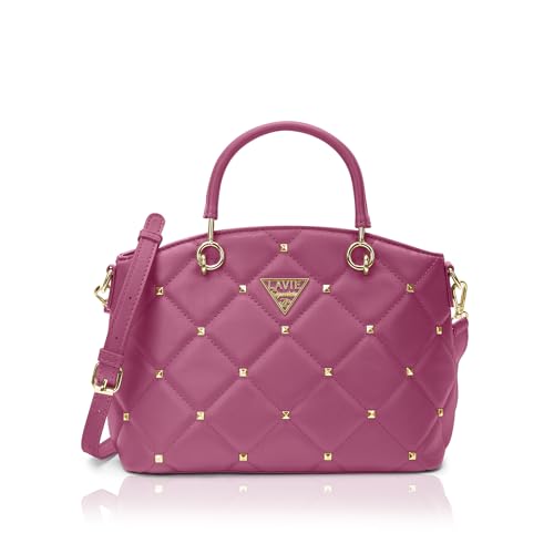 Image of Lavie Signature Women's Stud Lima Satchel Handbag | Satchel Bag for Work | Ladies purse | Stylish Shoulder Bag | Gift For Women