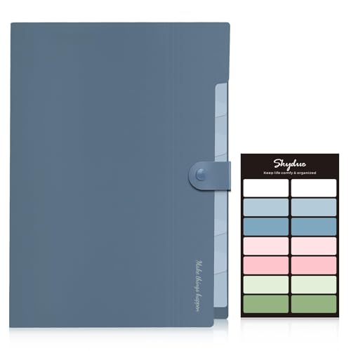 SKYDUE Expanding File Organizer with 8 Pockets, Accordion File Folders with Labels, Portable Document Paper Bill Receipt Organizer, Home College School Office Supplies, Letter Size image 8
