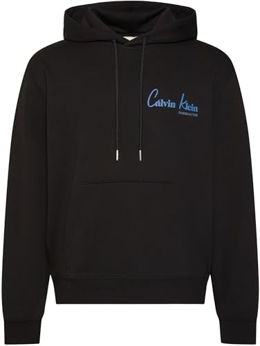 Calvin Klein Sweat à Capuche Graphique EU 350Terry CK LV04RF234G pour Homme, Noir, M
