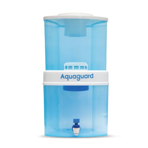 Aquaguard Amrit 1500 Non-Electric Water Purifier | 15L Storage | 99.99% Bacteria & Virus Removal | 4-Stage Filtration | Auto Shut-Off | Chemical Free Purification | 6-Month Warranty