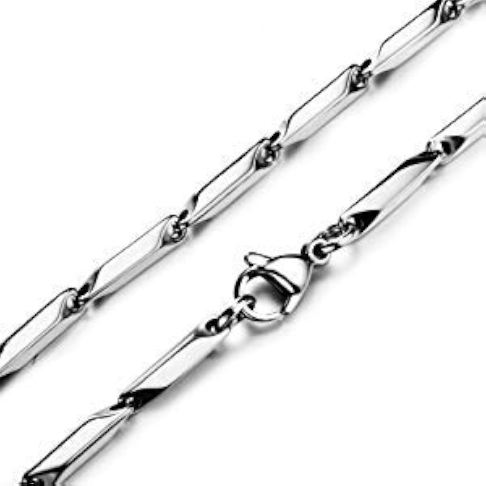 Men's Valentine Silver Chain Necklace for Gifting