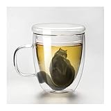 A cat lover or crazy cat lady in your life will love this novelty kitten shaped cup