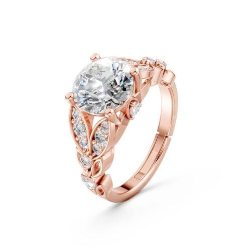 Image of Miss Highness 925 Silver Floral Solitaire Adjustable Ring for Women | Minimal Modern Design | Silver Jewellery With Authenticity Certificate | Gift for Girlfriend Wife | Daily Wear Ring