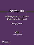  String Quartet No. 2 in G Major, Op. 18, No. 2 - Violin 1 (English Edition)