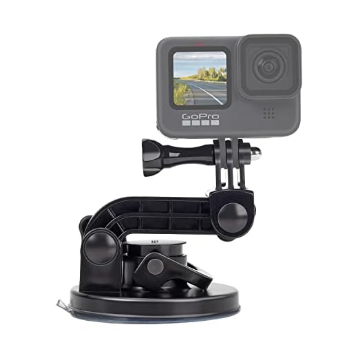 Suptig Saugnapfhalterung Kompatibel mit GoPro Hero 13 Hero 12 Hero 11 Hero 10 Hero 9/8/7/6/5/4/3/3+ Hero Session Kameras, DJI osmo, Akaso für Windschutzscheiben und Fenster im Fahrzeug sowie