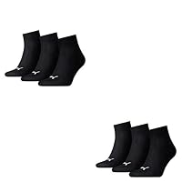PUMA – Puma Herren Sportsocken Quarters Sportsocken 6er Pack, Schwa