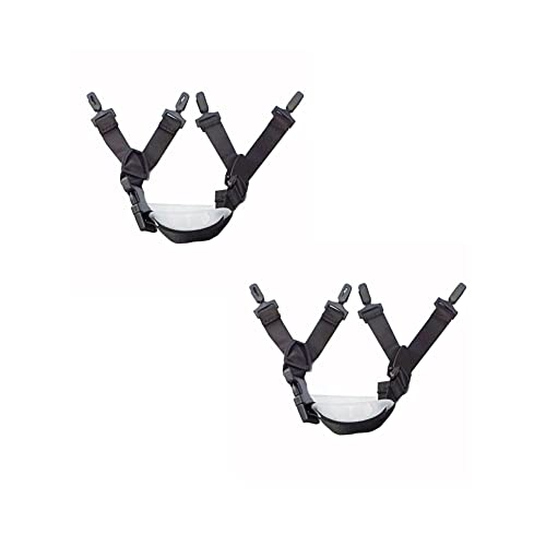 mecaponn ヘルメット用 あご紐 ヘルメット ストラップ ヘルメット顎紐 あごストラップ 自転車 ヘルメット ストラップ 安全帽用 固定 保護用 調節可能 取付簡単 ユニバーサルサイズ ヘルメットアクセサリ 黒 (2本入り)