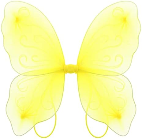 Topkids Accessories Angel Wings Fairy Butterfly Pixie Tinkerbell Fancy Dress Outfit Girls Dressing Up Costume Baby Toddler Kids Childs Small Tiny Mini Toy Fairywings Set Glitter